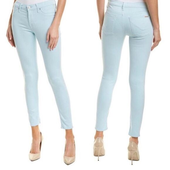 Hudson Natalie Super Skinny Jeans In Soft Sky Blue Size 31 - Picture 9 of 9